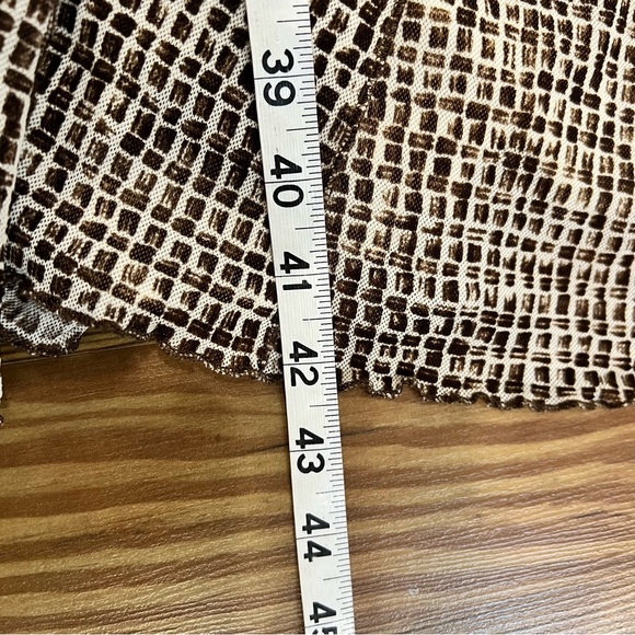 Coldwater Creek Brown and Cream Tweed Midi Dress - Picture 6 of 7